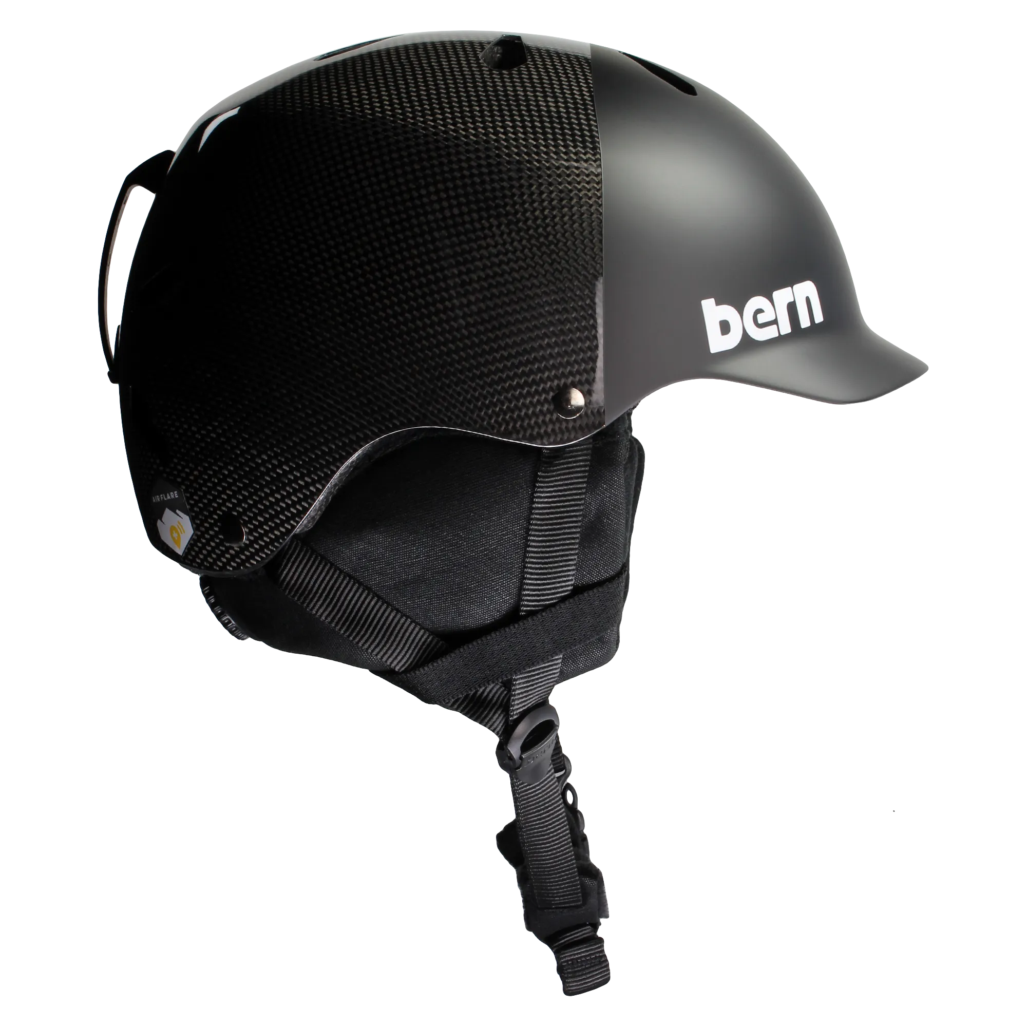 Watts Carbon Fiber Asian Fit Winter Helmet (Barn Deal)