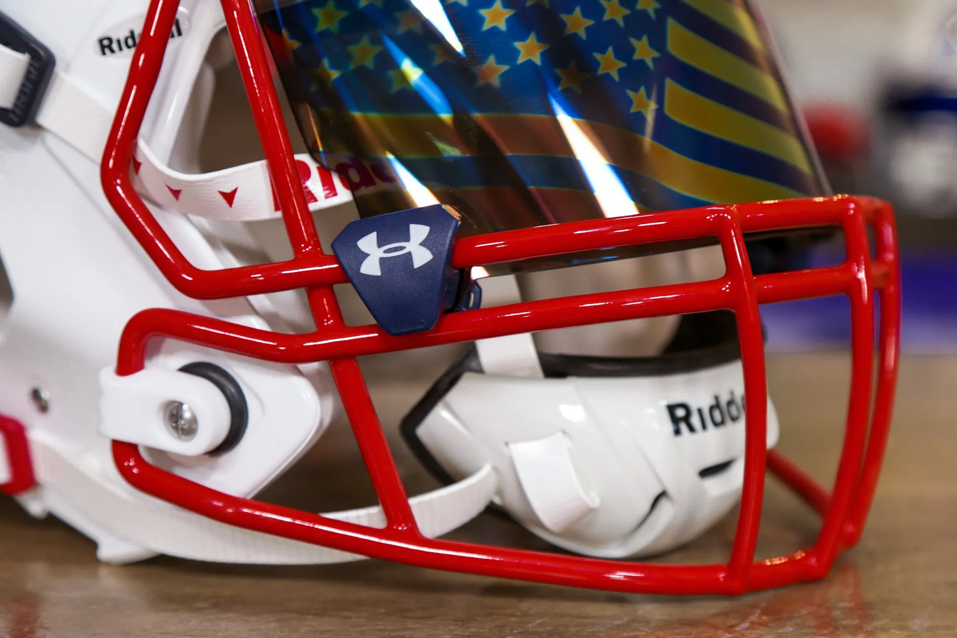 West Virginia Mountaineers Riddell Speed Authentic Helmet - GG Edition 00272
