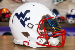 West Virginia Mountaineers Riddell Speed Authentic Helmet - GG Edition 00272
