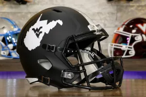 West Virginia Mountaineers Riddell Speed Display Helmet - Coal Rush