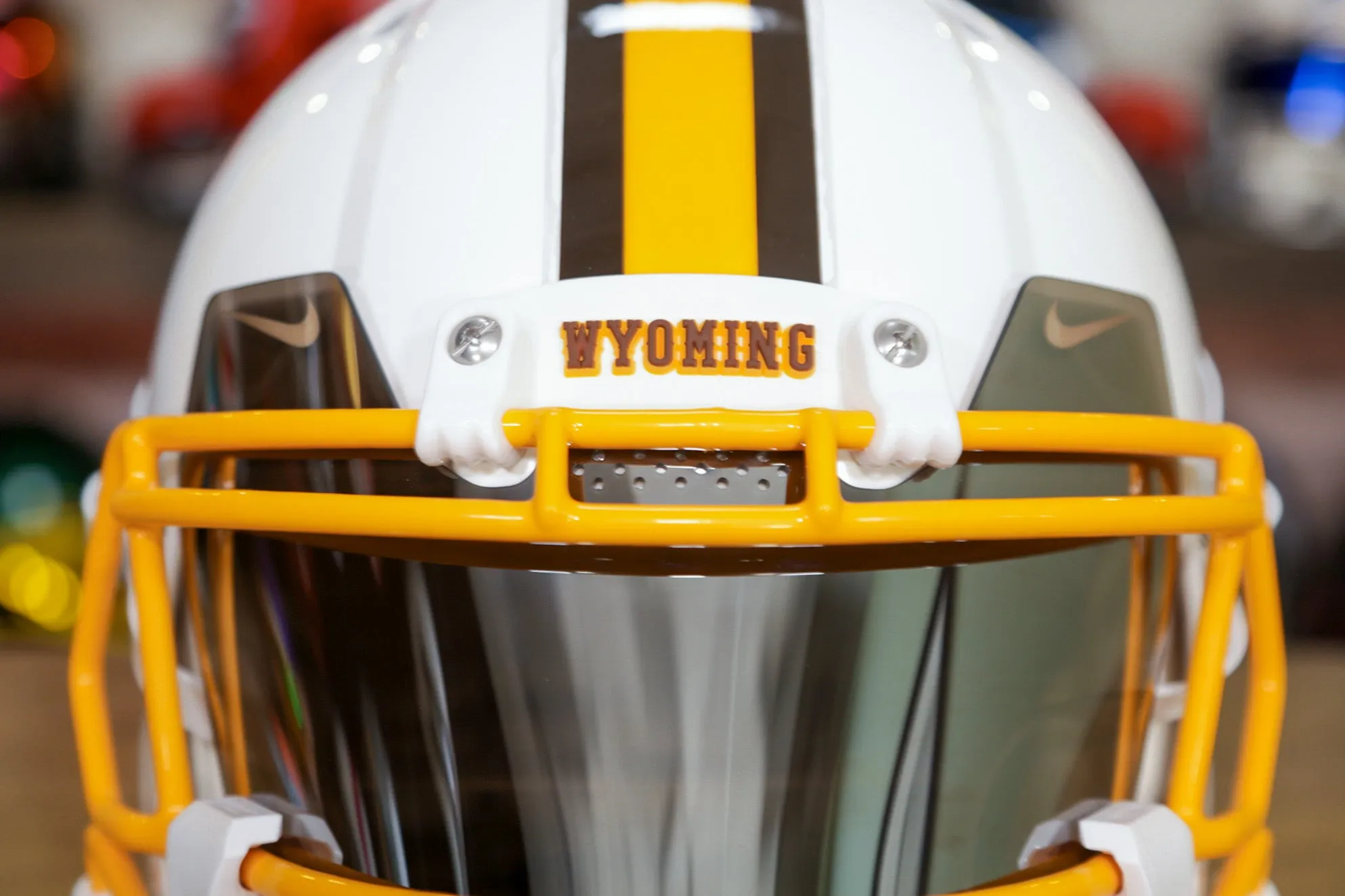 Wyoming Cowboys Riddell Speed Authentic Helmet - GG Edition 00267