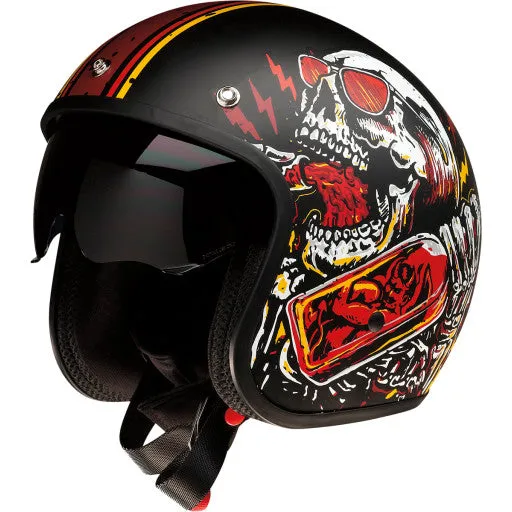 Z1R Open Face Helmet Saturn SV Devil Made Me
