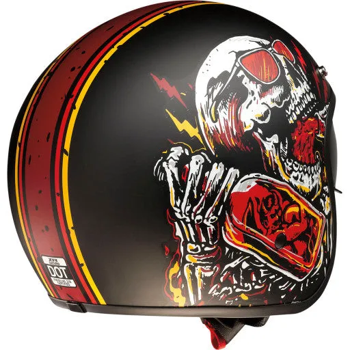 Z1R Open Face Helmet Saturn SV Devil Made Me